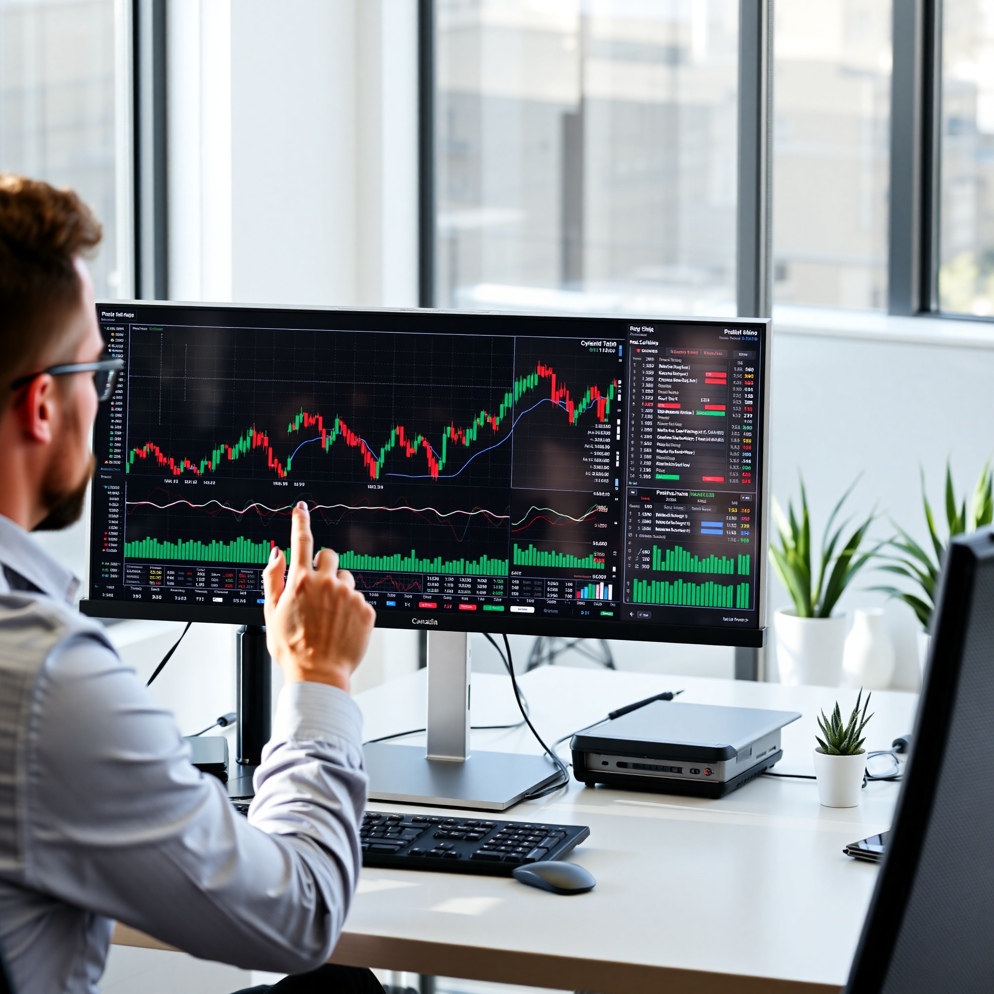 Investment portfolio analysis with dividend stocks charts and financial data