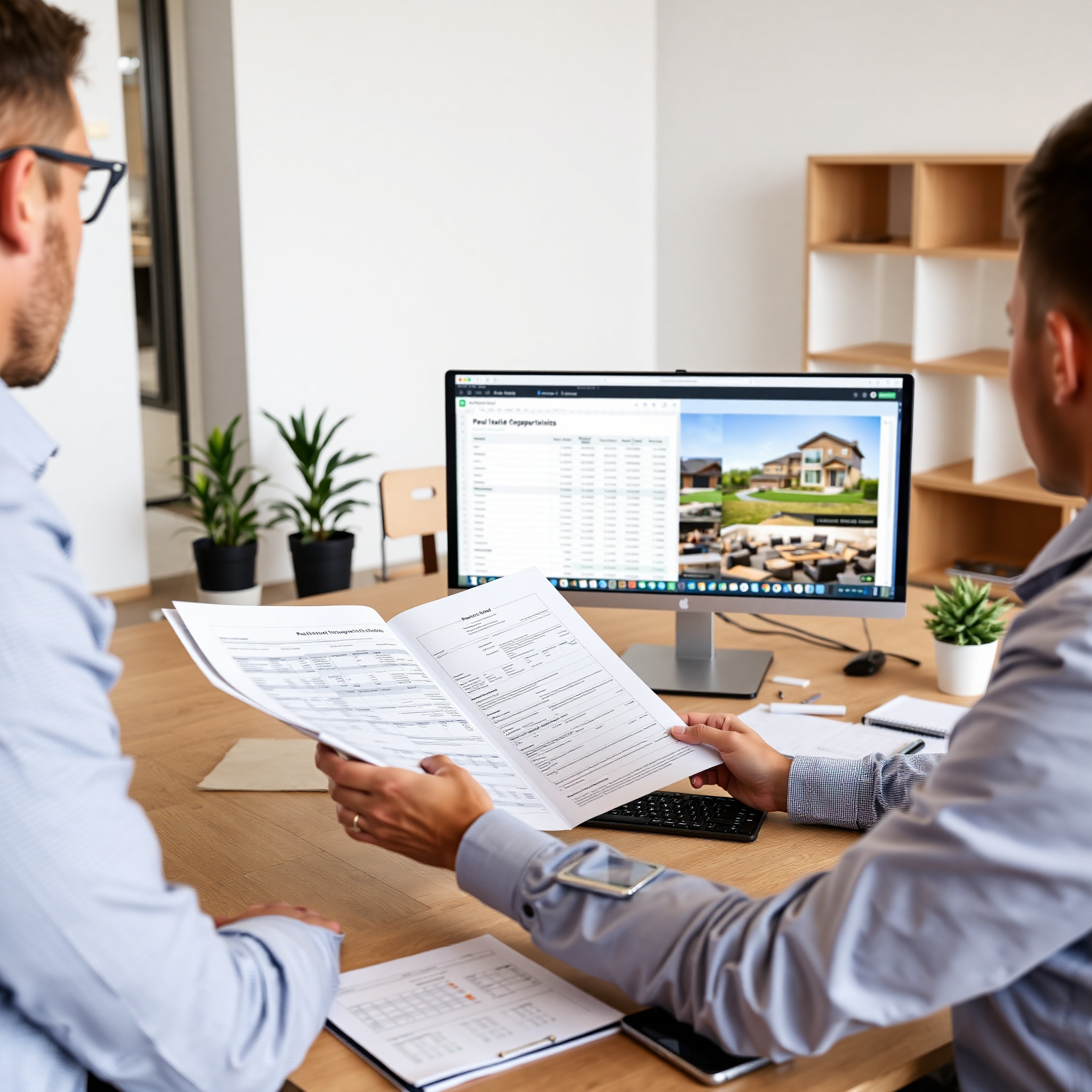 Real estate property investment overview showing rental property analysis